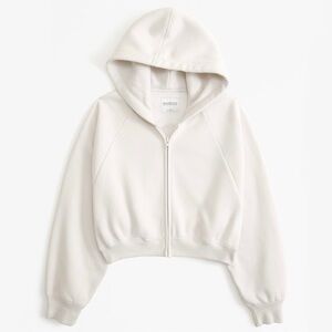 Shrunken Sunday Hooded Full-Zip in Cream